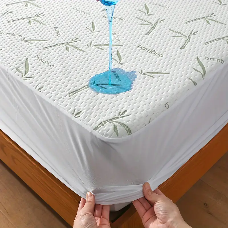 Waterproof Mattress Protector Breathable - Protector de colchón de bambú, funda