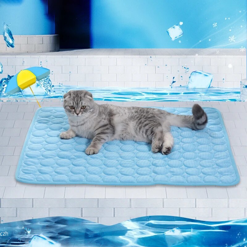Cooling Blanket Hot Sleepers - Alfombrillas de hielo para mascotas, cama