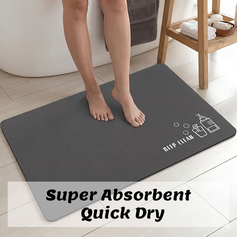 Quick Dry Diatomite Bath Mat - Alfombrilla de baño de diatomita, alfombrilla