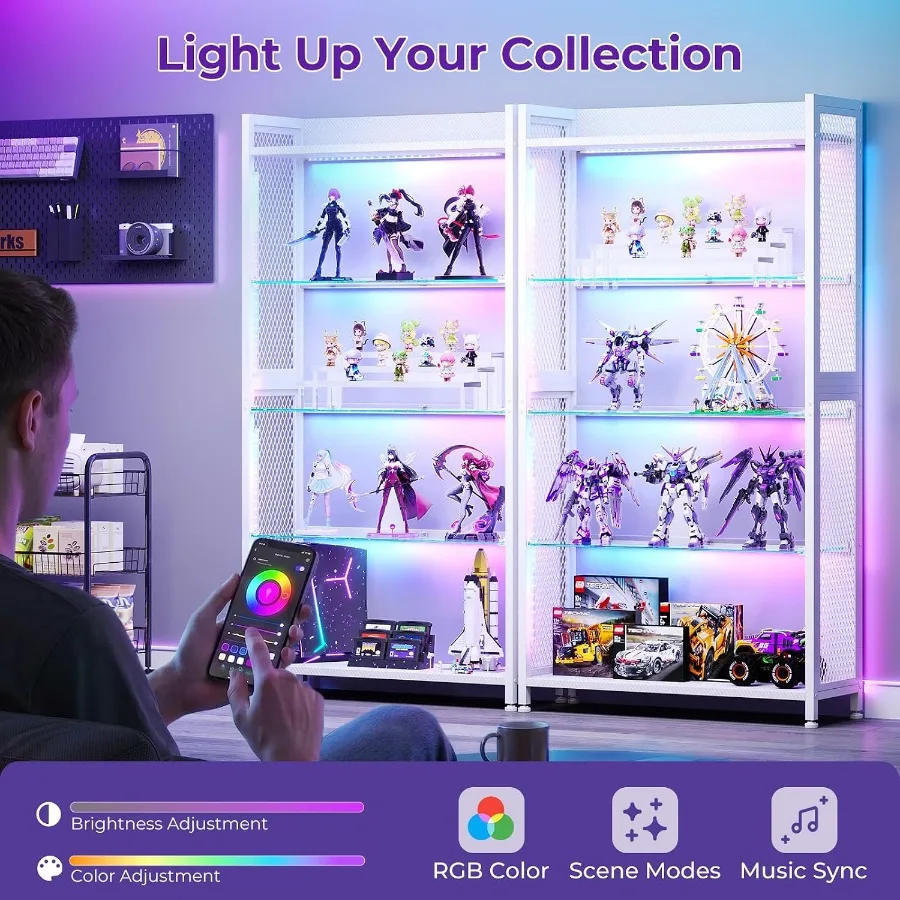 Vitrina con Estantes de Vidrio - Lighting reseña y precio