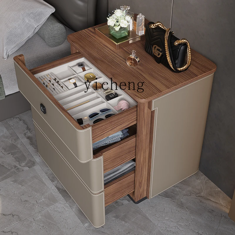 Mesita de noche de cuero X5-14 - Storage & Organization reseña y precio