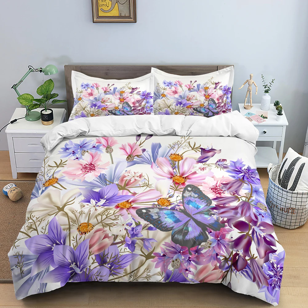 Juego de cama de mariposa, fun - Duvet Cover Sets With Zipper reseña y precio