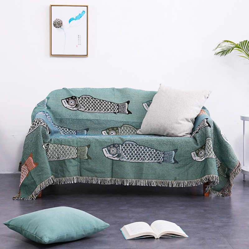 Manta Decorativa Tejida con Di - Boho Throw Blanket Fringe reseña y precio